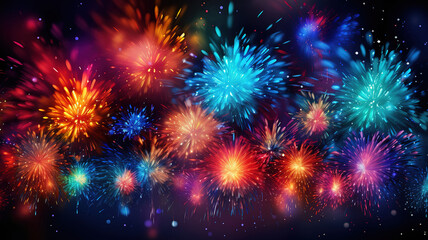 Fototapeta na wymiar Background with fireworks for diwali. Generative Ai