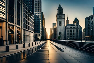 Obraz premium city skyline