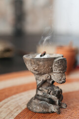 incense burner in the temple