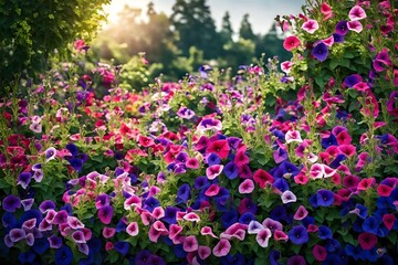Petunias are popular annual flowers that can add vibrant color to your garden. 