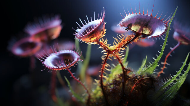 nature insectivorous plant detail close up