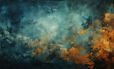 Modern watercolor background with abstract design in blue theme