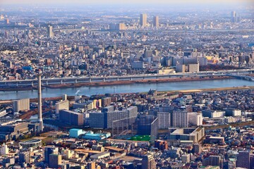 Arakawa River in Hirai, Tokyo