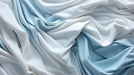 white fabric texture with blue gradient background