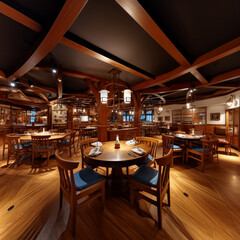 Illustration of a magical restaurant, where enchanting decor and extraordinary cuisine combine to create a dining experience like no other
