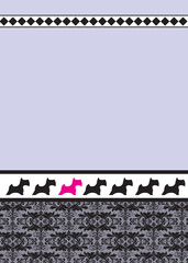 pet, dog invitation card