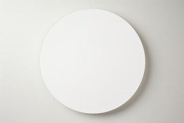 White Round blank sticker