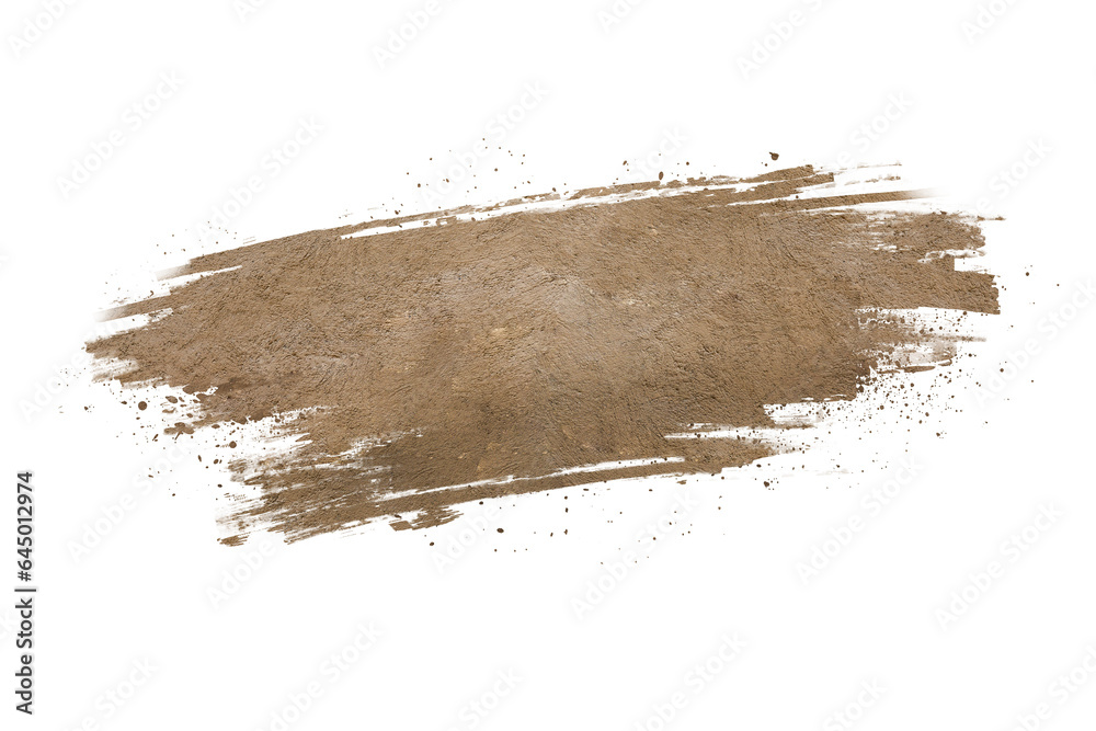 Canvas Prints mud splash isolated transparency background.