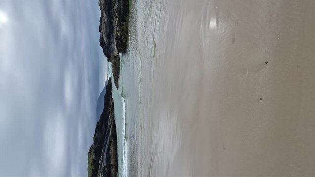 Beautiful Tramore beach in Rosbeg, County DOnegal, Ireland