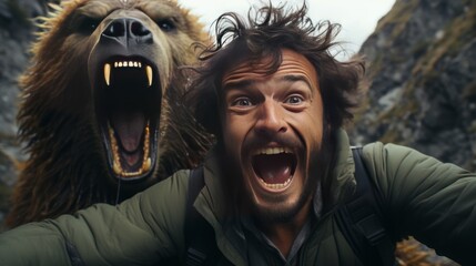 The Selfie of a Lifetime: An Influencer's Close Encounter with a Wild Bear