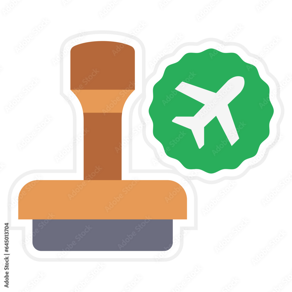 Sticker stamp icon