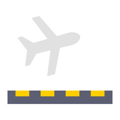 Obraz premium Take Off Icon