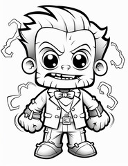 Illustration of a whimsical caricature, playfully exaggerating facial features and personality traits with artistic flair