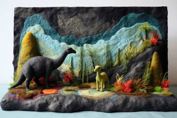 Prehistoric Dinosaur Landscape