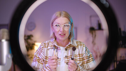 A popular woman beauty blogger is sharing secrets about cleaning facial brushes