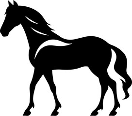 Quarter horse flat icon