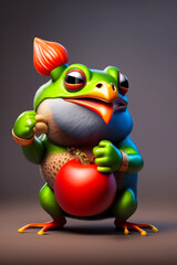 Vegetable frog, generative ai 