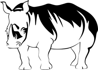 Rhinoceros flat icon