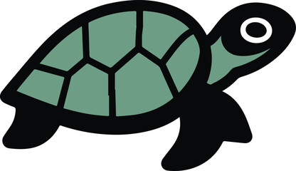 River turtle flat icon