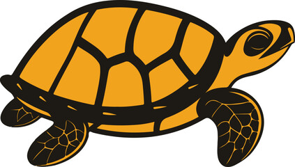 River turtle flat icon
