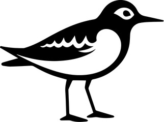 Sandpiper flat icon