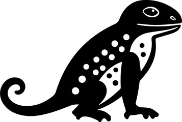 Sand lizard flat icon