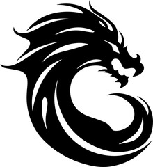 Sea dragon flat icon