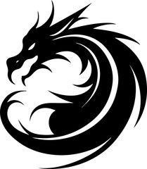 Sea dragon flat icon