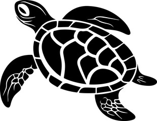 Sea turtle flat icon