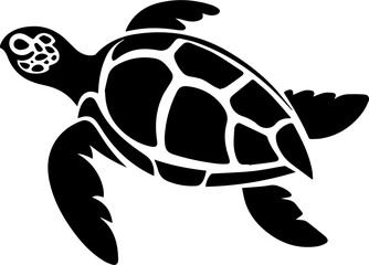Sea turtle flat icon