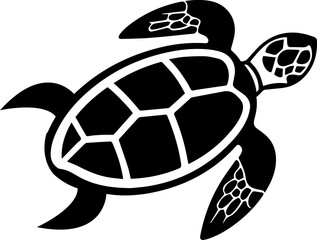 Sea turtle flat icon