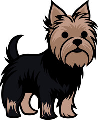 Silky terrier flat icon