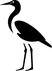 Stork flat icon