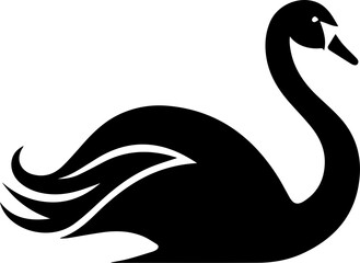 Swan flat icon