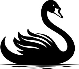 Swan flat icon