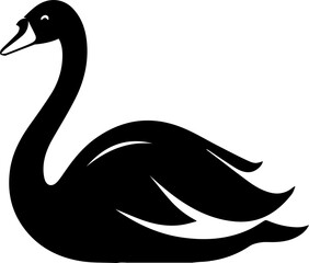 Swan flat icon