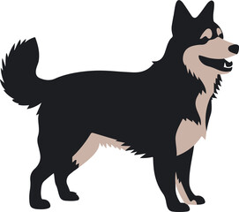 Swedish valhund flat icon