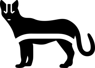 Tasmanian tiger flat icon