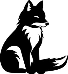 Tibetan fox flat icon