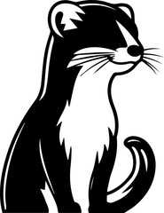 Weasel flat icon