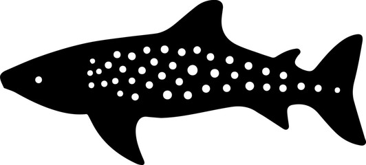 Whale shark flat icon