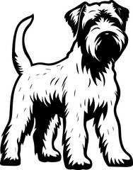 Wheaen terrier flat icon