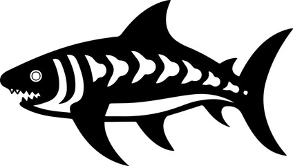Zebra shark flat icon