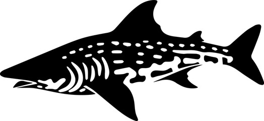 Zebra shark flat icon