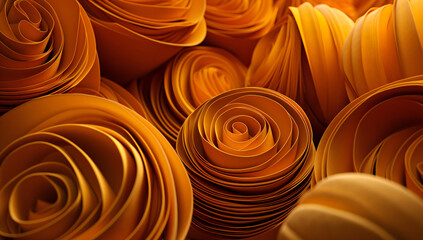 Twisted papers swirl art background