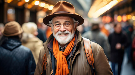 Fototapeta premium Candid urban portraits capturing diverse human expressions. 