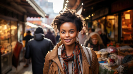 Obraz premium Authentic urban expressions: candid moments on street. 