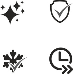 SIGN, ICON, SYMBOL. Short cycle, cold, protection