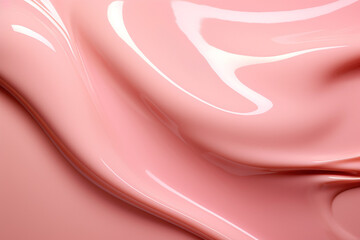 A stunning pink abstract composition featuring glossy waves and vibrant colors. This image is perfect for fashion and design projects, adding a touch of glamour and creativity. - obrazy, fototapety, plakaty