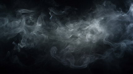 Obraz premium Real smoke explodes outwards with an empty center.